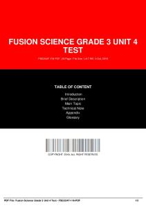 fusion science grade 3 unit 4 test dbid d98d5